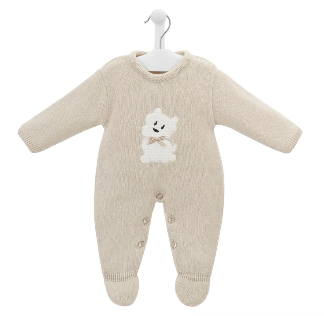 SCOTTY DOG KNITTED ONESIE