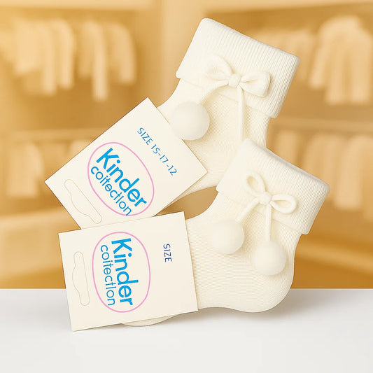 SOFT TOUCH DIAMOND POM POM SOCKS