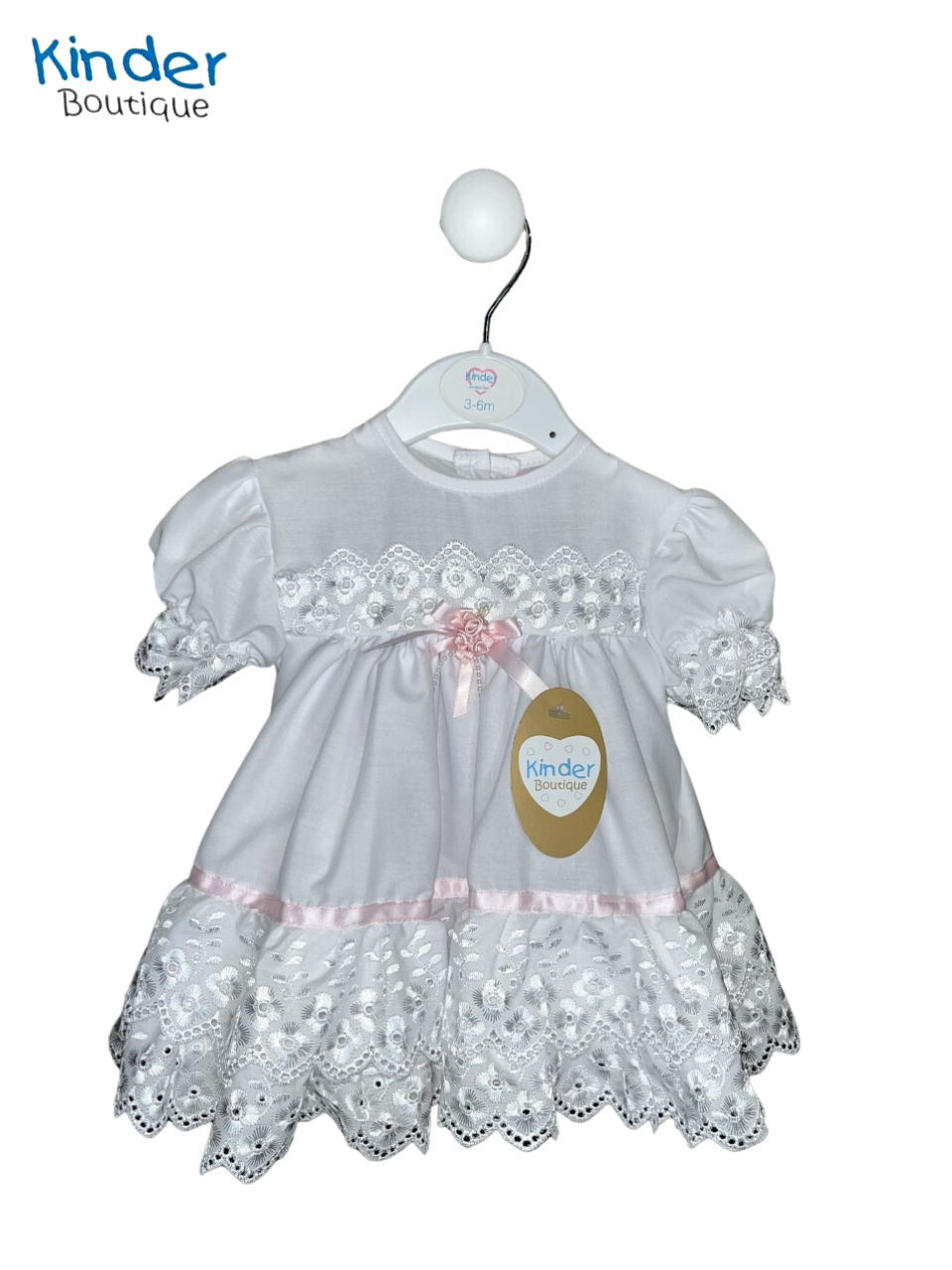 BRODERIE FRILLY DRESS