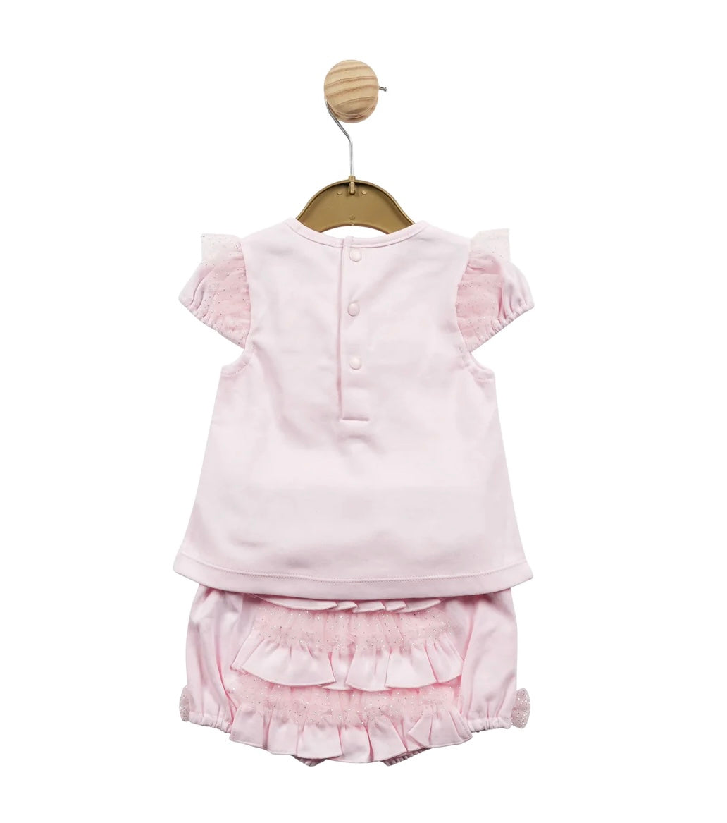 MINTINI TOP & BLOOMER SHORTS SET PINK