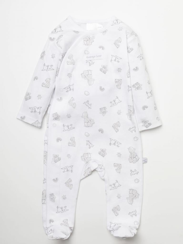 ROCK A BYE BABY "HUMPHREYS CORNER" 5 PIECE SET - WHITE/GREY - WITH BOOK