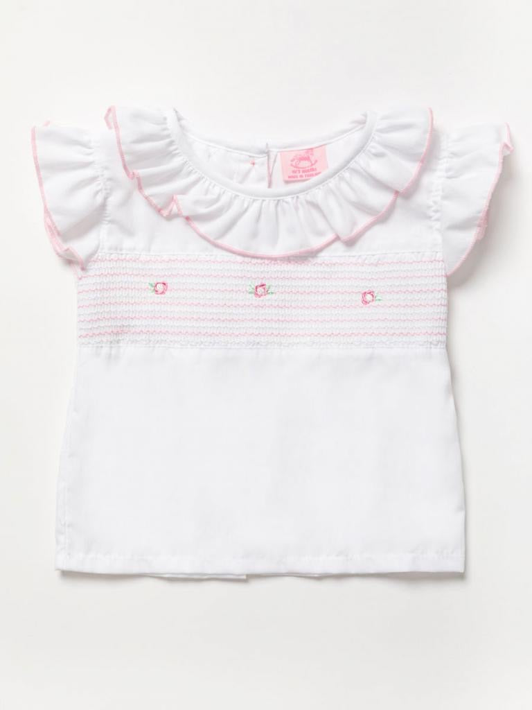 ROCK A BYE BABY - STRIPE SMOCKED SHORT SET
