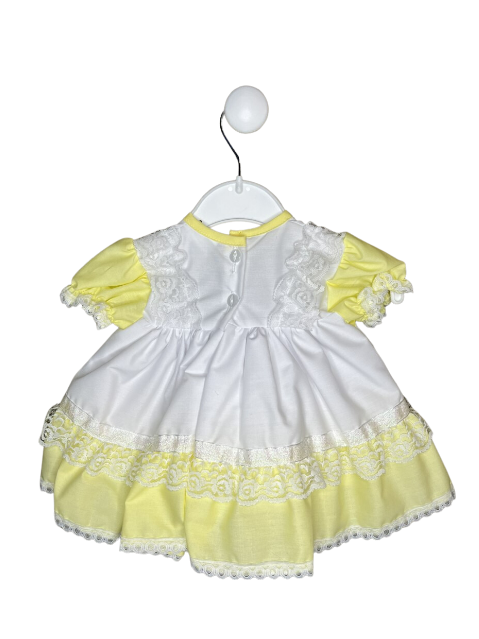 KINDER YELLOW LACE DRESS