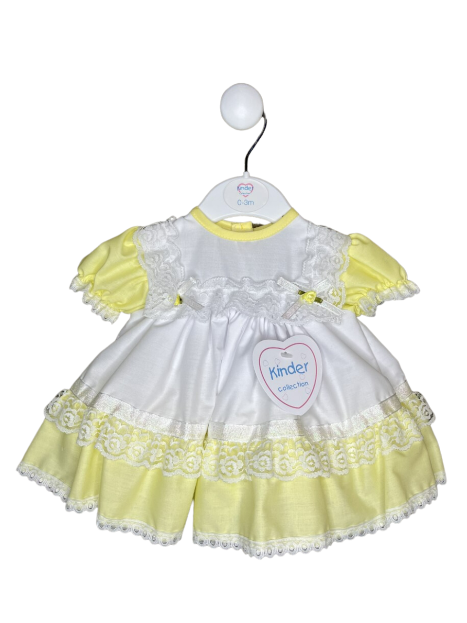 KINDER YELLOW LACE DRESS