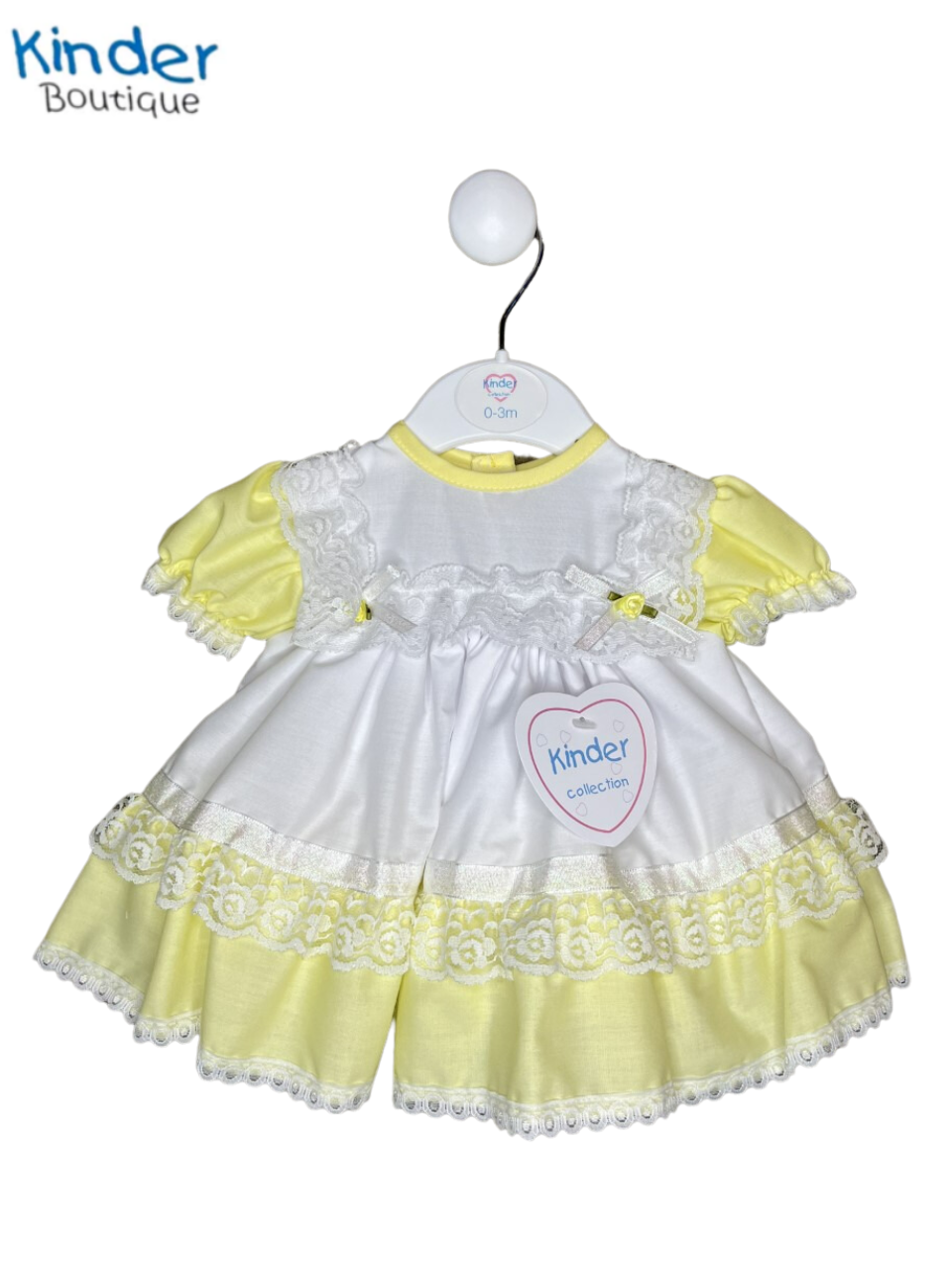 KINDER YELLOW LACE DRESS