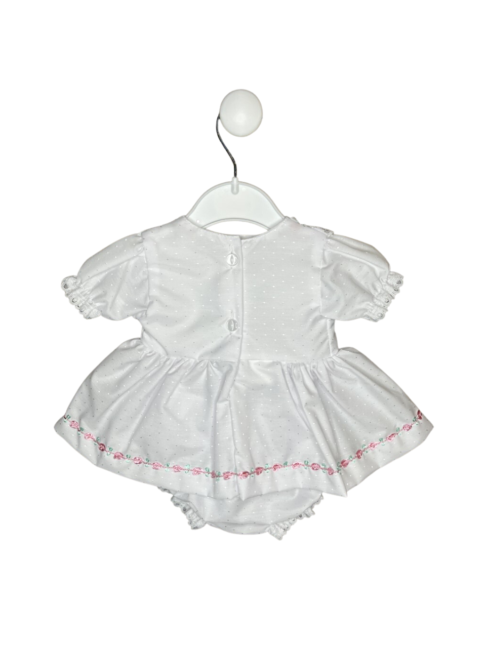 DOBBY ROSE CHAIN TRIM DRESS & KNICKER SET