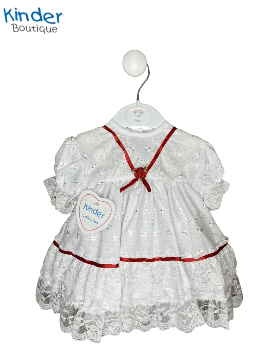 FRILLY LACE DRESS & KNICKER SET