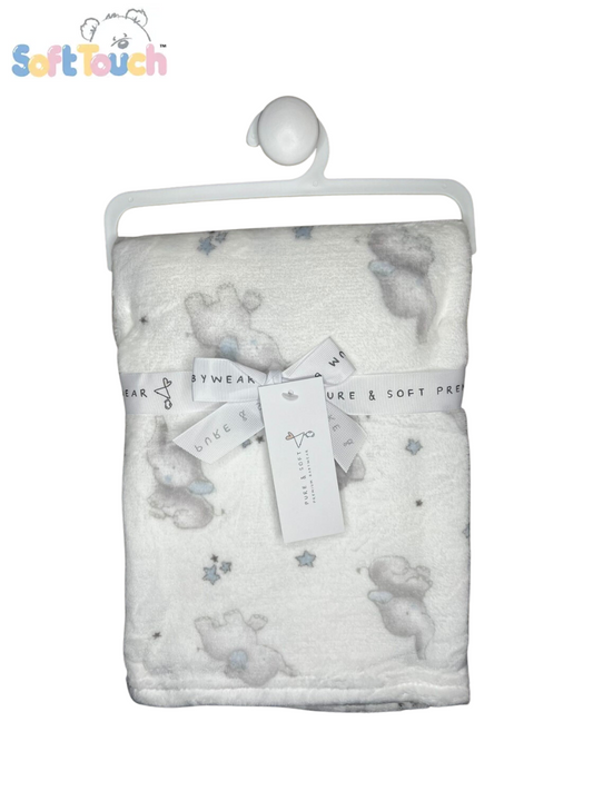 LITTLE ELEPHANT PLUSH BABY BLANKET