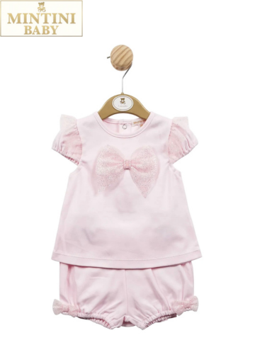 MINTINI TOP & BLOOMER SHORTS SET PINK